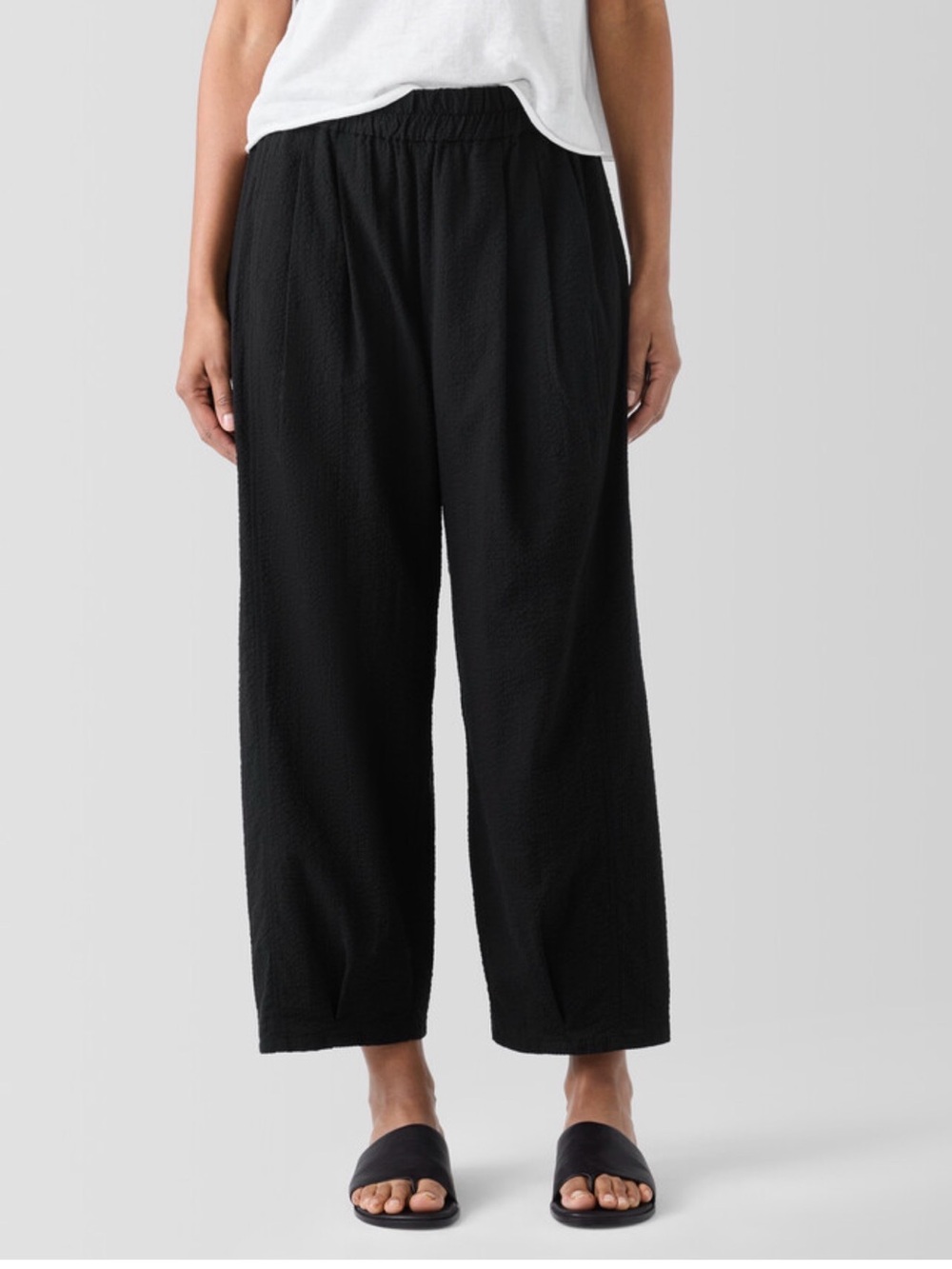 Eileen Fisher Organic Cotton Ripple Lantern Pant